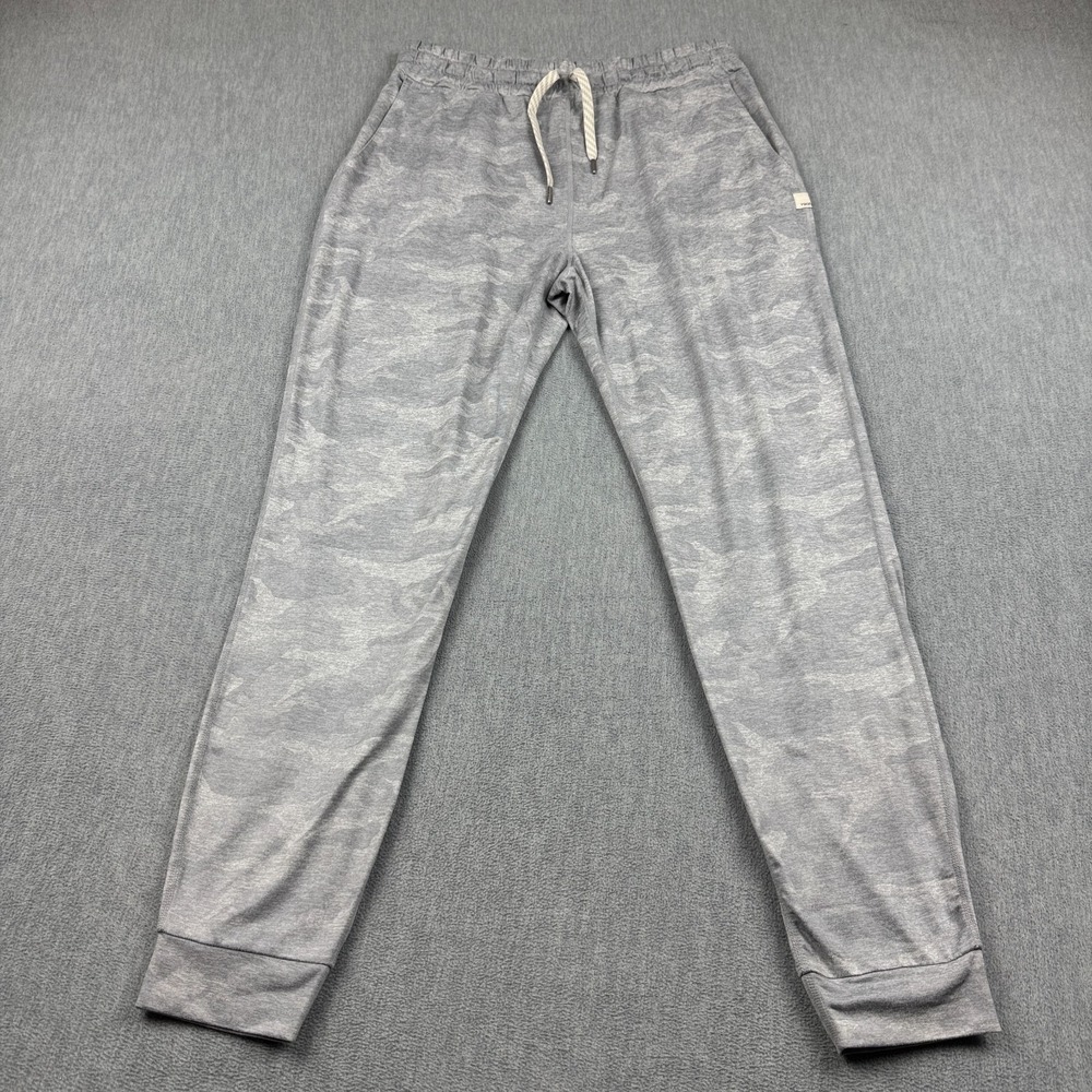 Vuori Pants Women Medium 29 Gray Heather Camouflage Performance Jogger Sweat